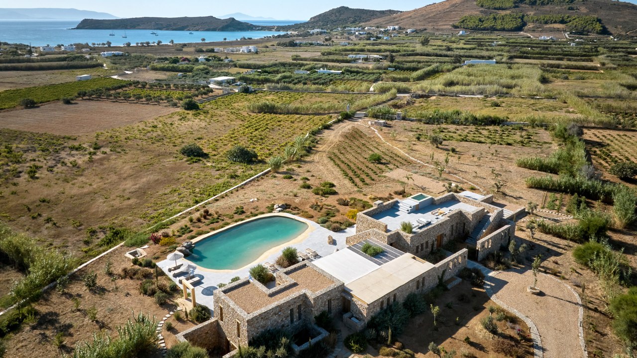 Interieurvilla Molos Beach Exklusives Ferienhaus Paros Mit Pool Lage