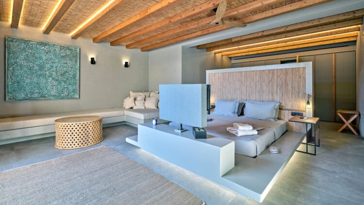 Interieurvilla Molos Beach Exklusives Ferienhaus Paros Mit Pool Schlafen