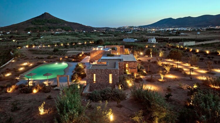 Interieurvilla Molos Beach Exklusives Ferienhaus Paros Mit Pool By Night