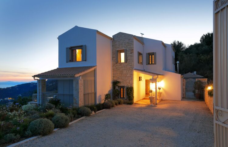 Kalami House Luxus Ferienhaus Korfu Mieten Außenansicht