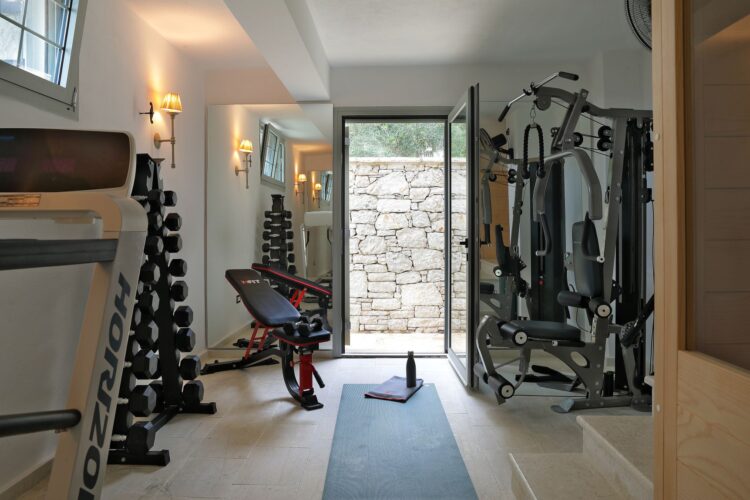 Kalami House Luxus Ferienhaus Korfu Mieten Gym