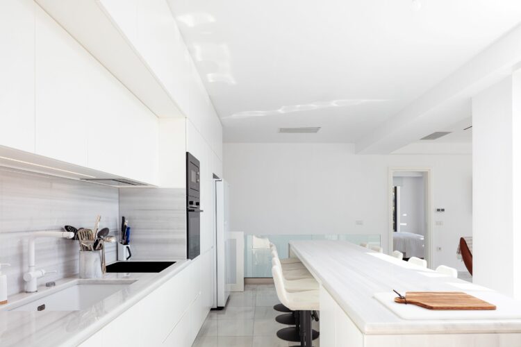 Kalathas Beachview Villa Luxus Ferienvilla Kreta Mieten Hauptküche