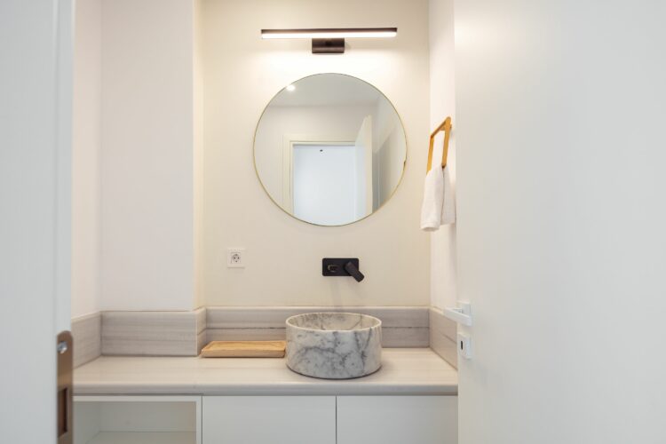 Kalathas Beachview Villa Exklusives Ferienhaus Kreta Modernes Bad