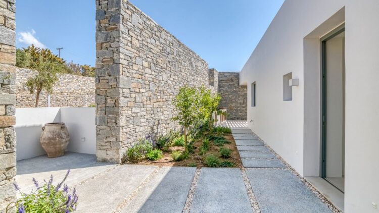 Kalos Retreat Luxus Ferienhaus Paros Mit Meerblick Mieten Eingang