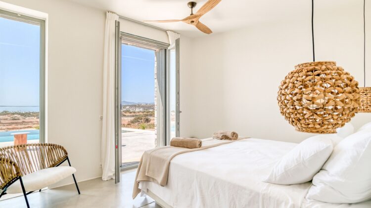 Kalos Retreat Luxus Ferienvilla Paros Mit Meerblick Mieten Schlaf