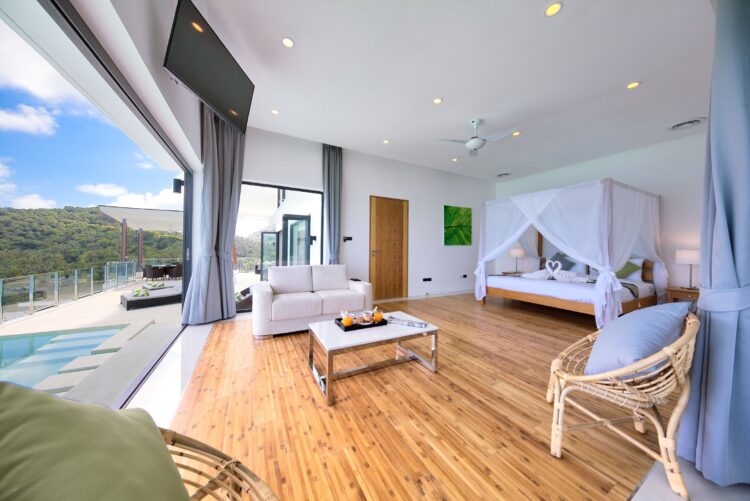 Karpe Diem Villa Luxus Ferienhaus Koh Samui Mit Pool Mieten Schlafzimmer