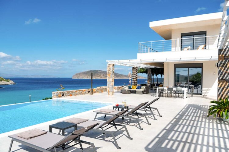 Kreta Modernes Luxus Ferienhaus Mieten Crete Oasis Mirabello Bay