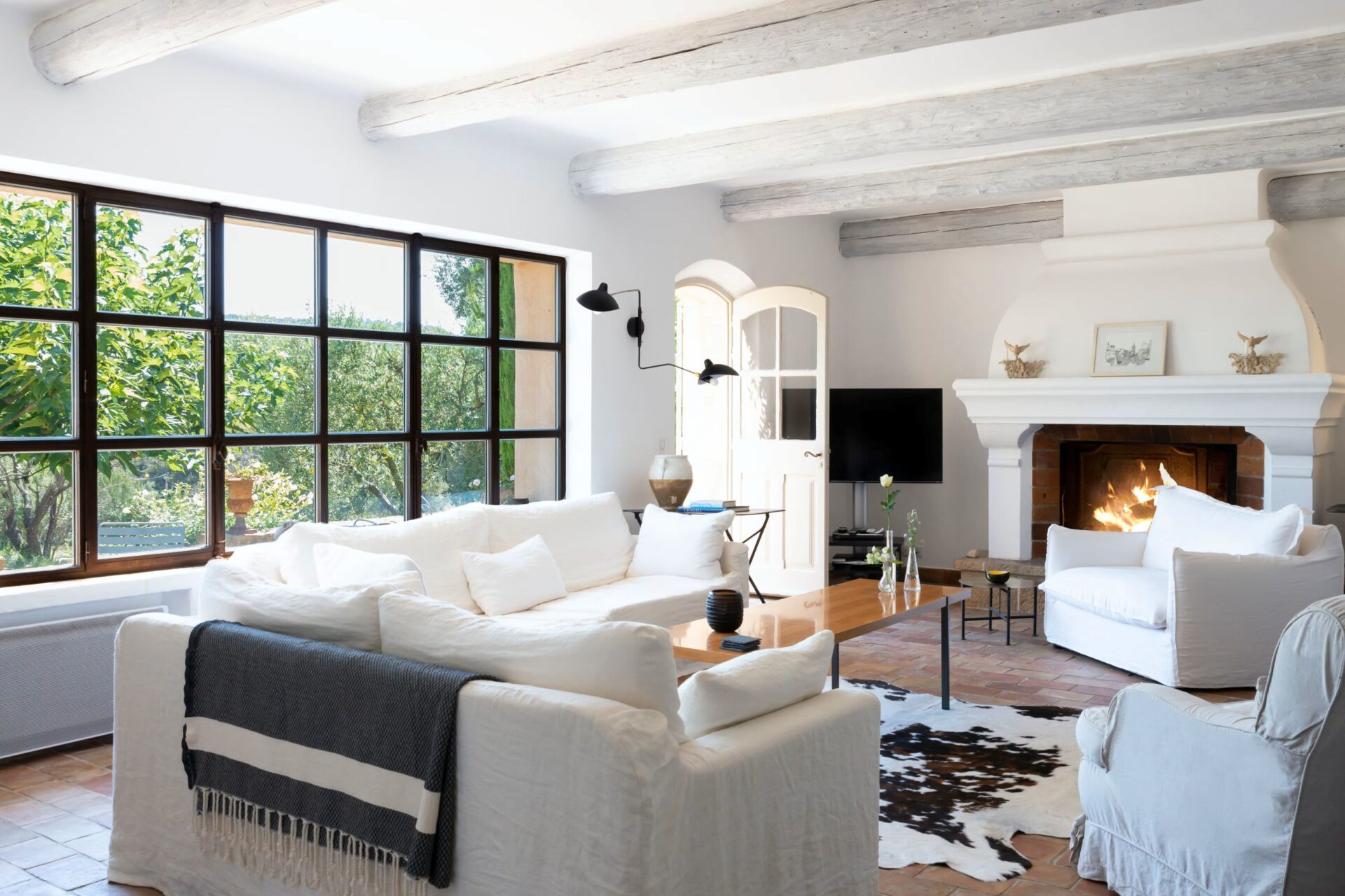 La Cadiere Azur Luxus Feriennhaus Cote D Azur Mieten Kamin