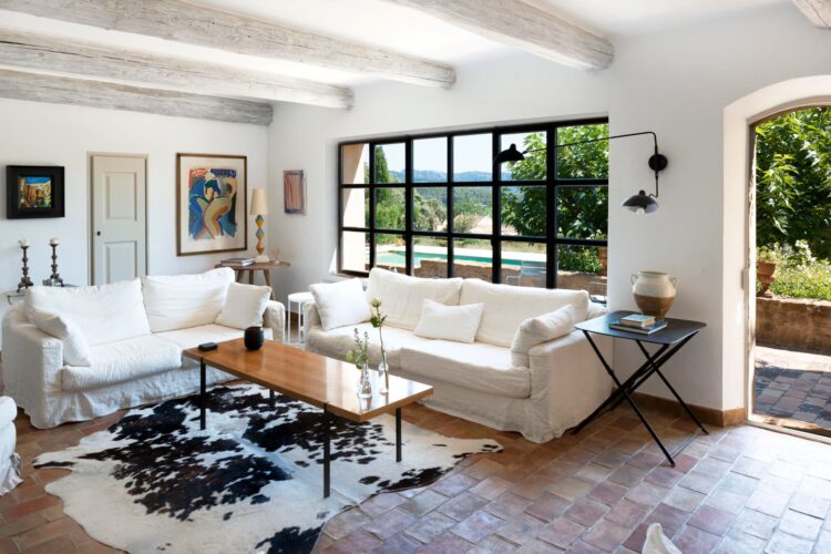 La Cadiere Azur Luxus Feriennhaus Cote D Azur Mieten Wohnzimmer