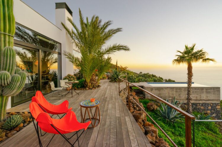 La Casita Luxuriöses Ferienhaus La Palma Kanaren Mit Pool Loungemöbel