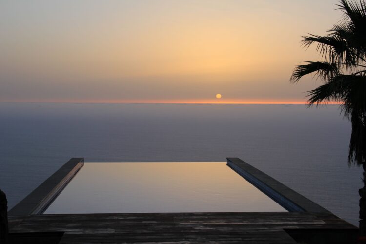 La Casita Luxus Ferienvilla La Palma Kanaren Mit Pool Sonnenuntergang