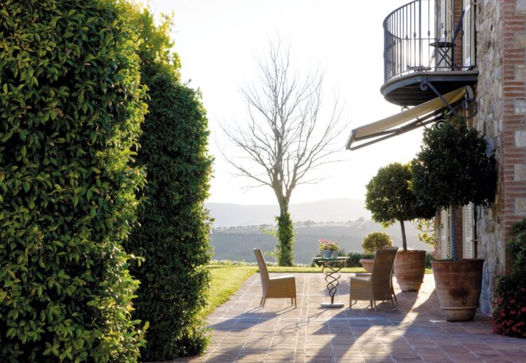 Casa Ginevra Luxus Ferienhaus Umbrien Italien Mieten Ausblick
