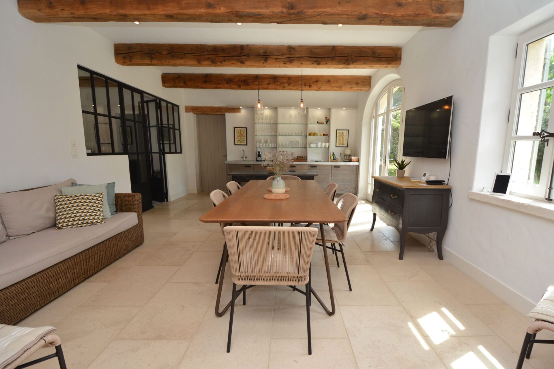 Le Beaux Jardin Luxus Ferienhaus Provence Mieten Wohnbereich
