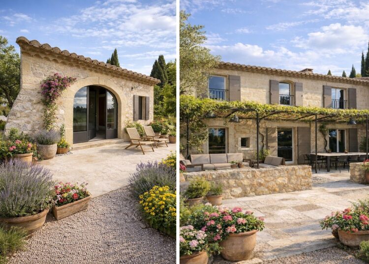 Le Mas Maussane Luxus Ferienhaus Provence Mieten Außen