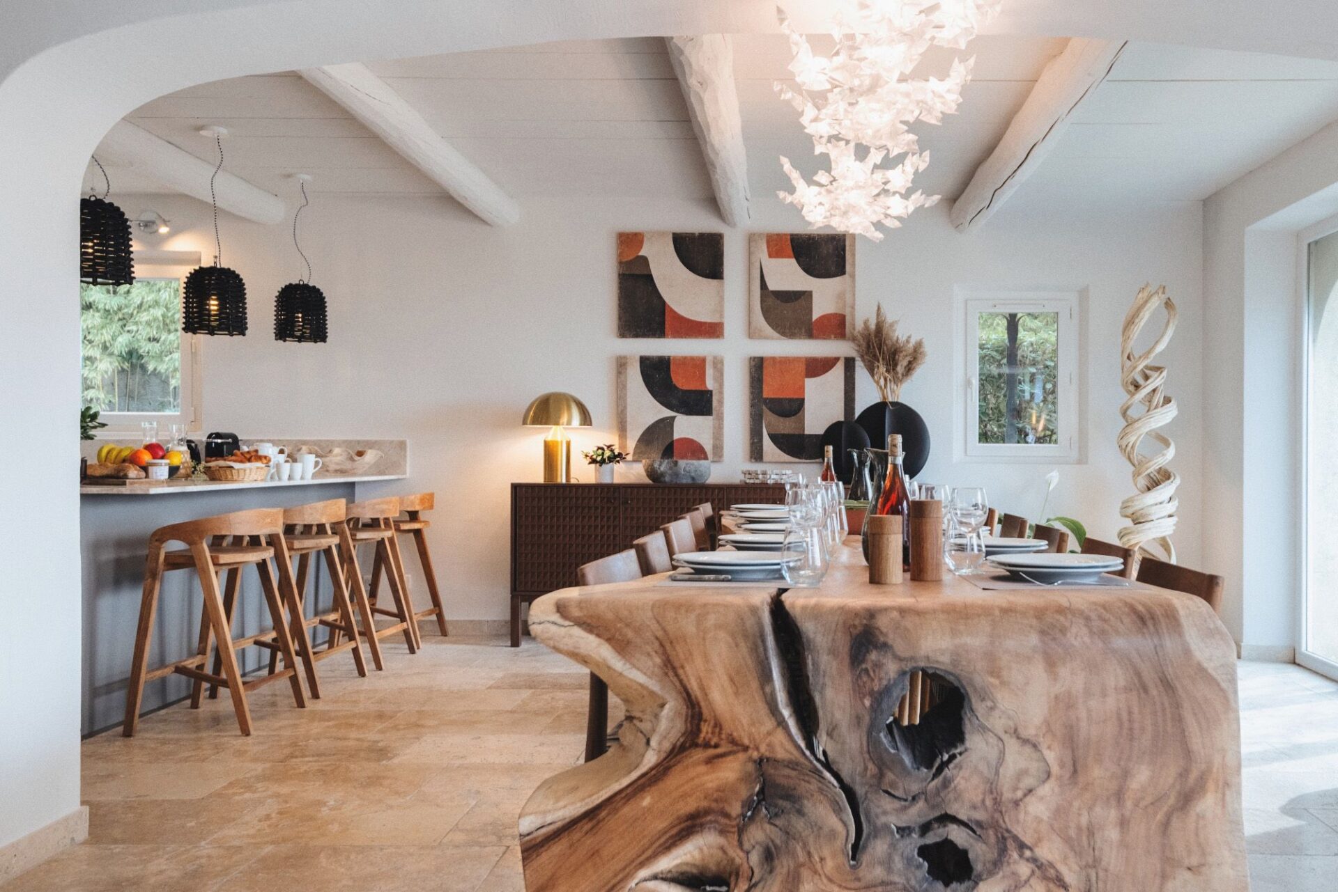 Le Mas Maussane Luxus Ferienhaus Provence Mieten Küche