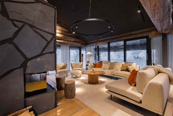Lumi Lodge Luxus Ferienhaus Chalet Lappland Mieten (14)