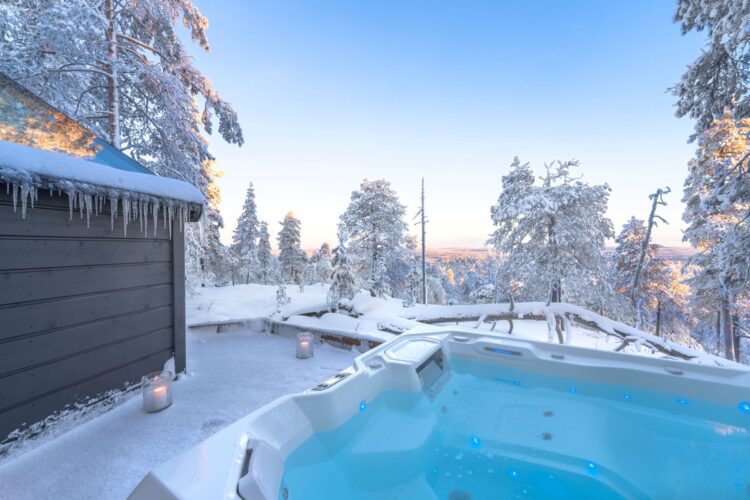 Luonto Iglu Luxus Glas Suite Lappland Mieten Jacuzzi