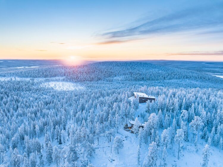 Luonto Iglu Luxus Glas Suite Lappland Mieten Lage