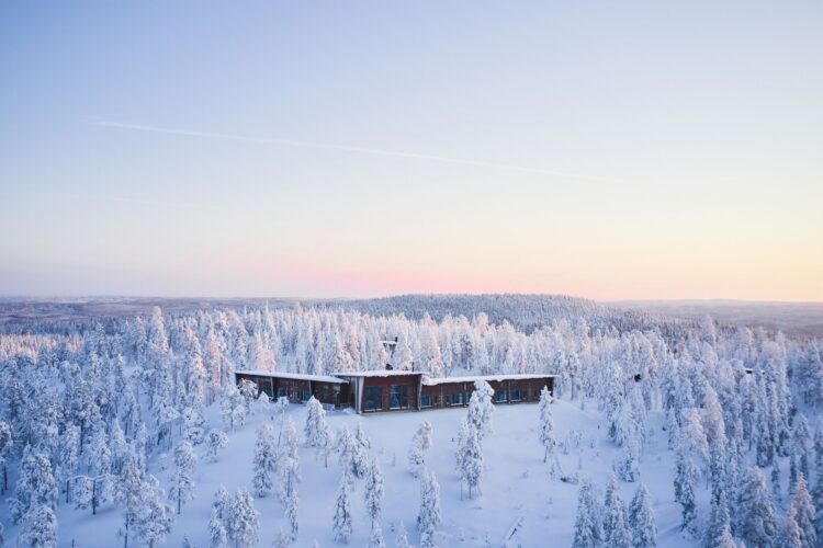 Luonto Lodge Luxus Ferienhaus Lappland Mieten Außenansicht