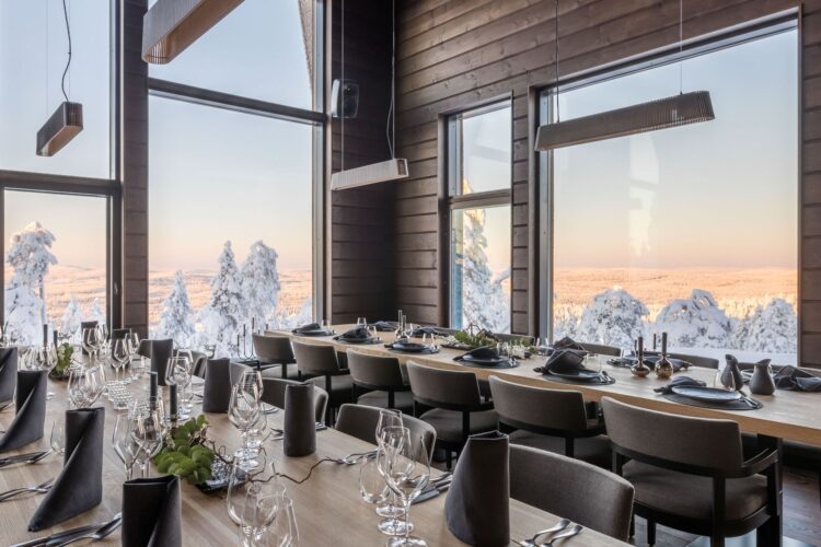 Luonto Lodge Luxus Ferienvilla Lappland Mieten Essen