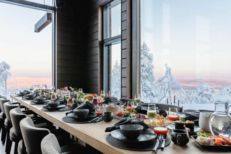 Luonto Lodge Luxus Ferienvilla Lappland Mieten Food