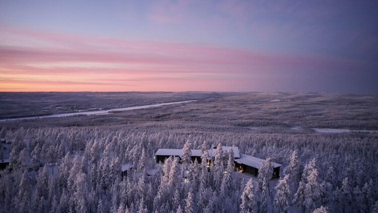 Luonto Lodge Luxus Ferienvilla Lappland Mieten Lage