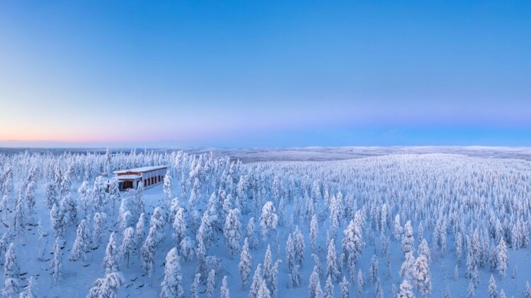 Luonto Lodge Luxus Ferienvilla Lappland Mieten Lage Spa