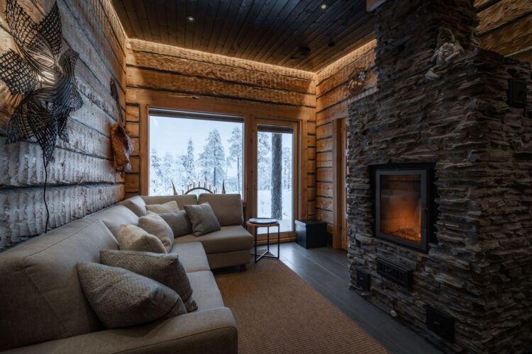 Luonto Lodge Luxus Ferienvilla Lappland Mieten Monaco Sauna