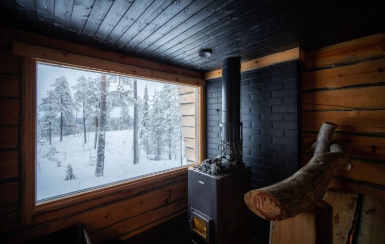 Luonto Lodge Luxus Ferienvilla Lappland Mieten Sauna Monaco