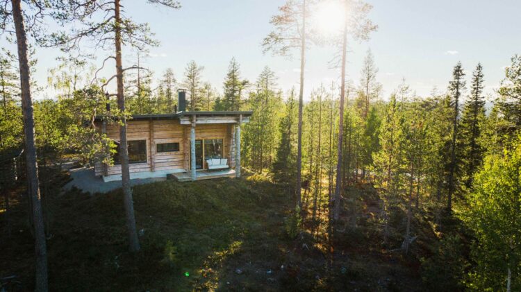 Luonto Lodge Luxus Ferienvilla Lappland Mieten Saunahütte