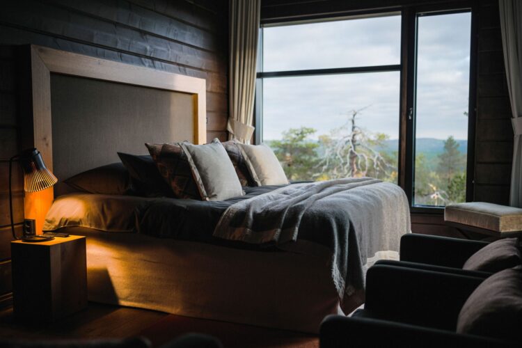 Luonto Lodge Luxus Ferienvilla Lappland Mieten Schlafen
