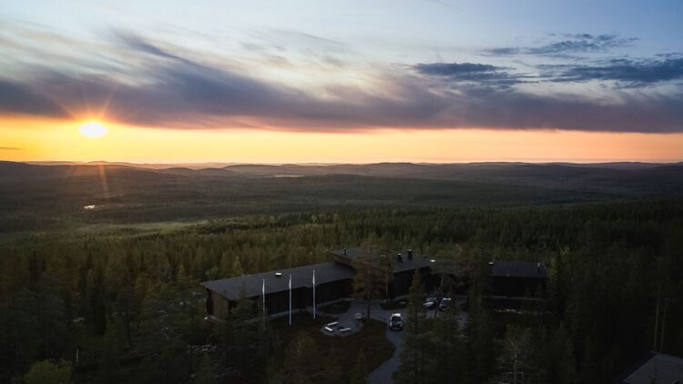 Luonto Lodge Luxus Ferienvilla Lappland Mieten Sonne