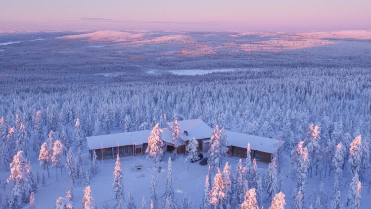Luonto Lodge Luxus Ferienvilla Lappland Mieten Winter