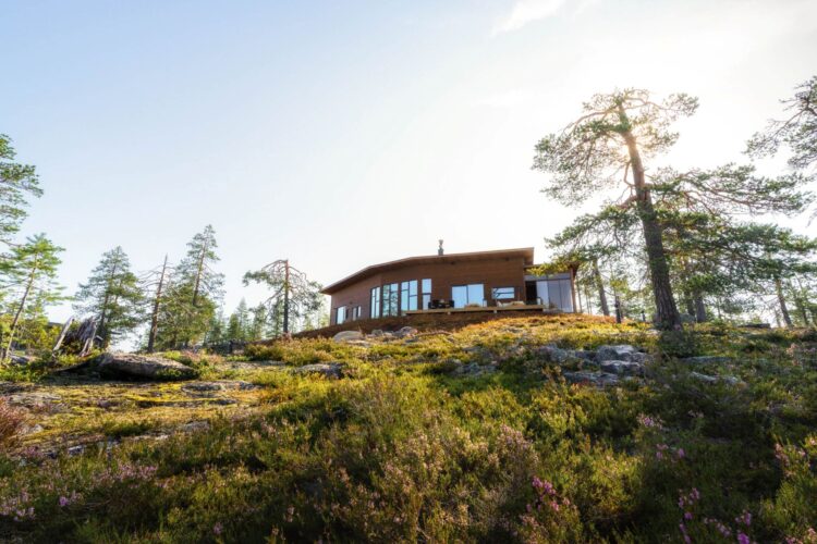 Luonto Villa Luxus Lodge Lappland Mieten Natur