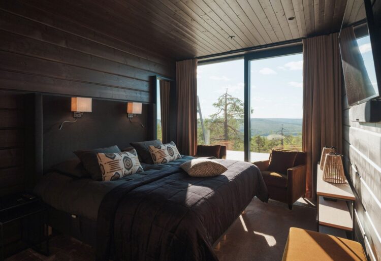 Luonto Villa Luxus Lodge Lappland Mieten Schlafen