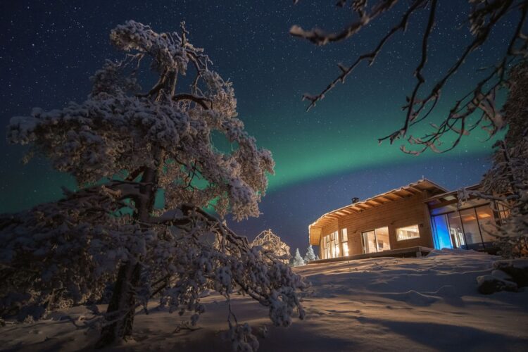 Luonto Villa Luxus Lodge Lappland Mieten Sterne