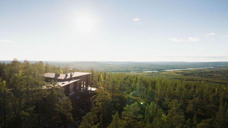 Luonto Villa Luxus Lodge Lappland Mieten Umgebung