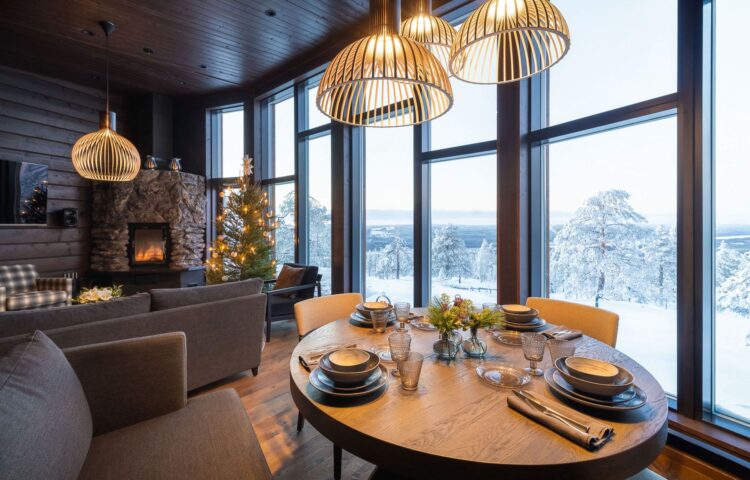 Luonto Villa Luxus Lodge Lappland Mieten Wohnen