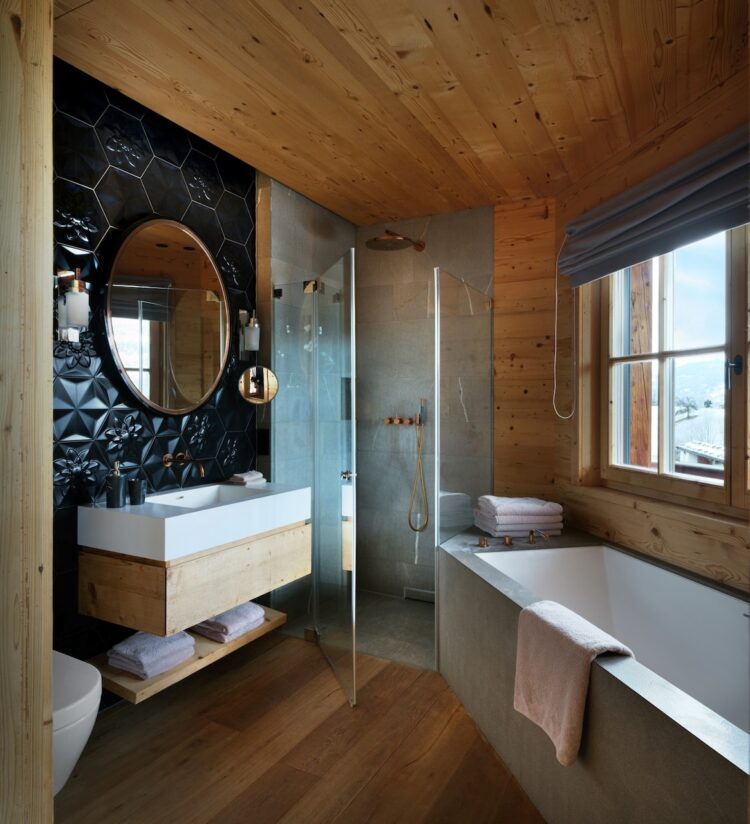Luxury Chalet Kitzbühel Luxus Ferienhaus Österreich Badezimmer