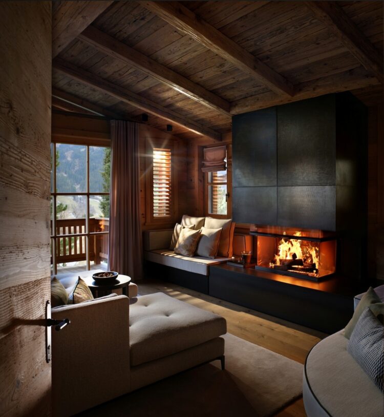 Luxury Chalet Kitzbühel Luxus Ferienhaus Österreich Kamin