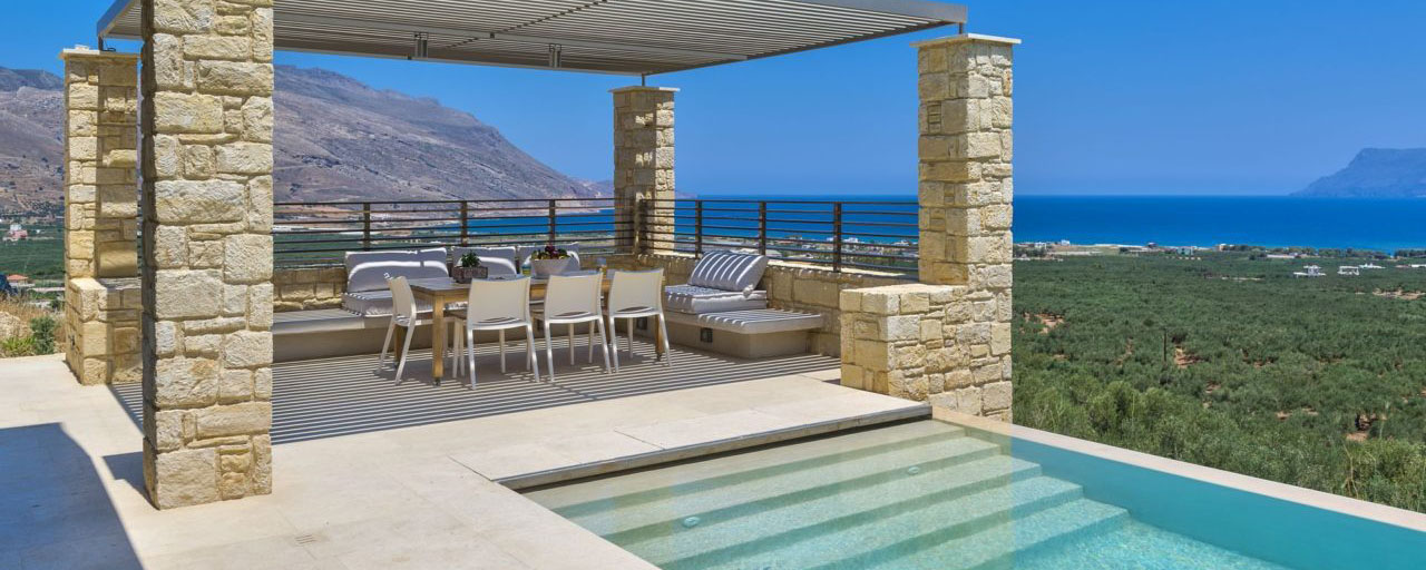 Villa auf Kreta mieten 4 Personen - Hillside Villa Kissamos