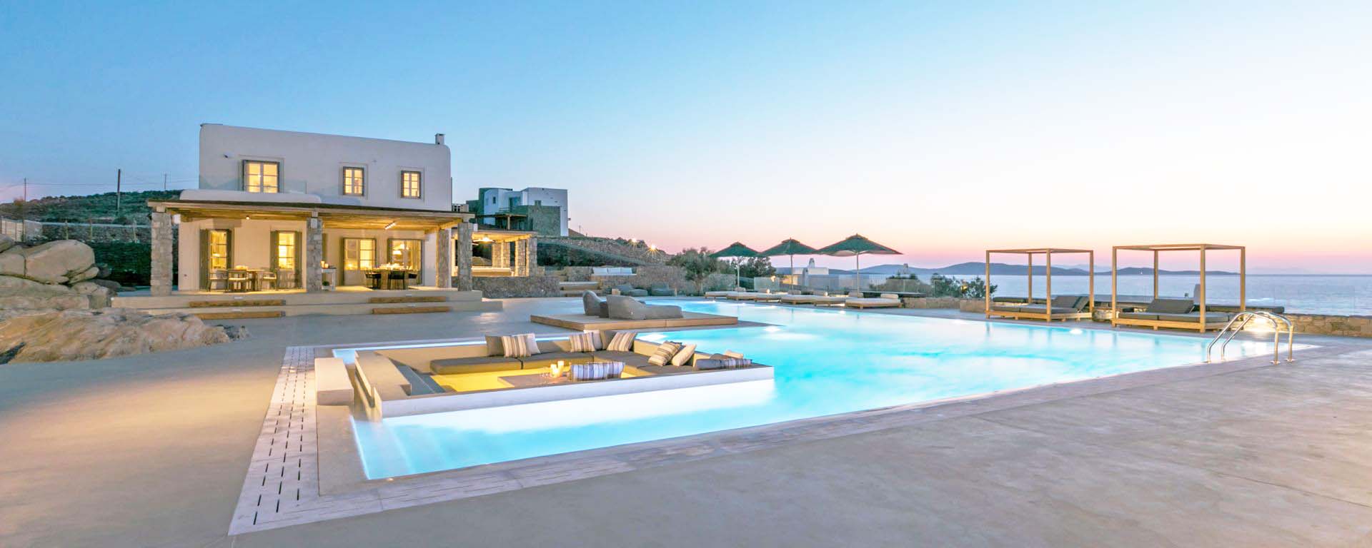 Villa mit Pool und Meerblick auf Mykonos - Aleomandra Retreat