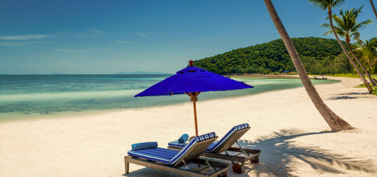 Luxus Ferienhaus Am Strand Mieten Thailand Koh Samui Villa Akatsuki Strand Sonne Sand