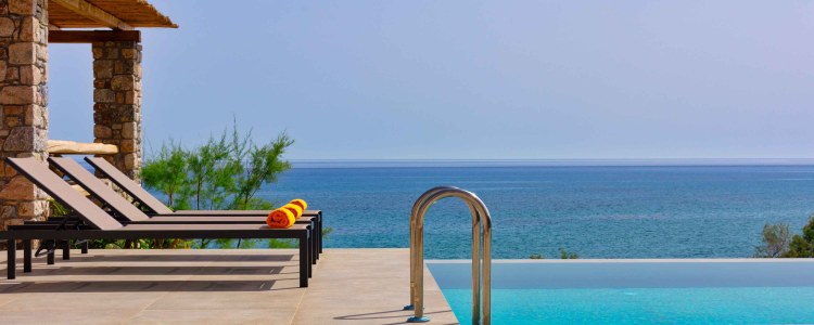modernes Ferienhaus am Strand Kreta