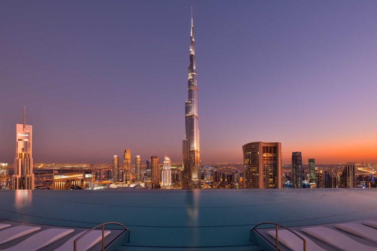 Luxus Hoteleröffnung Dubai Address Sky View