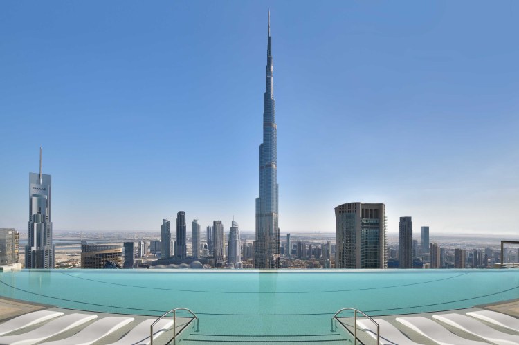 Luxus Hotelneueröffnung Dubai Address Sky View