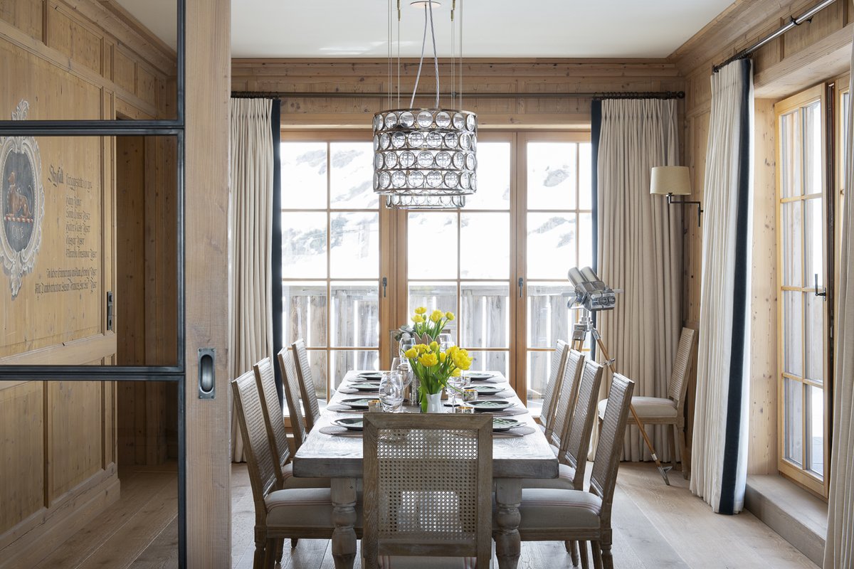 Luxus Penthouse St. Christoph Am Arlberg Österreich Esstisch