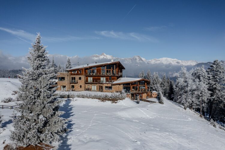 Luxus Wellnesschalet Seefeld Ski Chalet Österreich Mieten Außenansicht