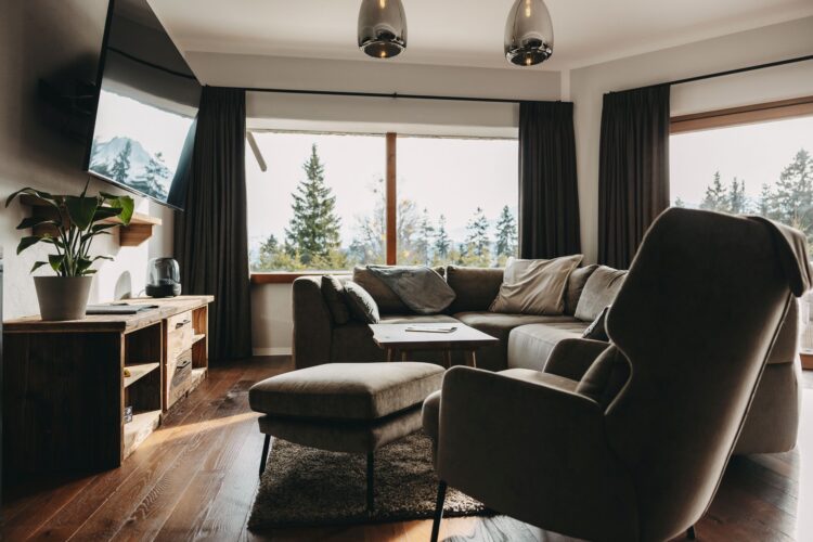 Luxus Wellnesschalet Seefeld Ski Chalet Österreich Mieten Couch