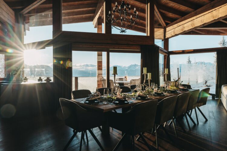 Luxus Wellnesschalet Seefeld Ski Chalet Österreich Mieten Essen